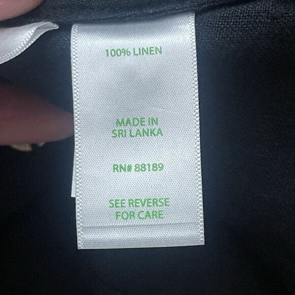 LILLY PULITZER Bethanne Linen Shirt Dress Size 0 Onyx Black NEW No Belt Coastal - Picture 8 of 11